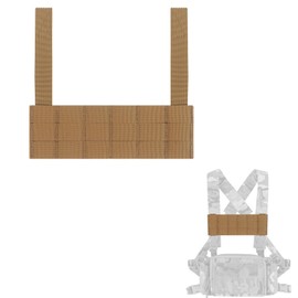 Tactical Phone EUD Bridge MOLLE Panel Front Expansion Carrier Phone Pouch Mount for D3CRM MK4 Tactical Vest (Khaki)