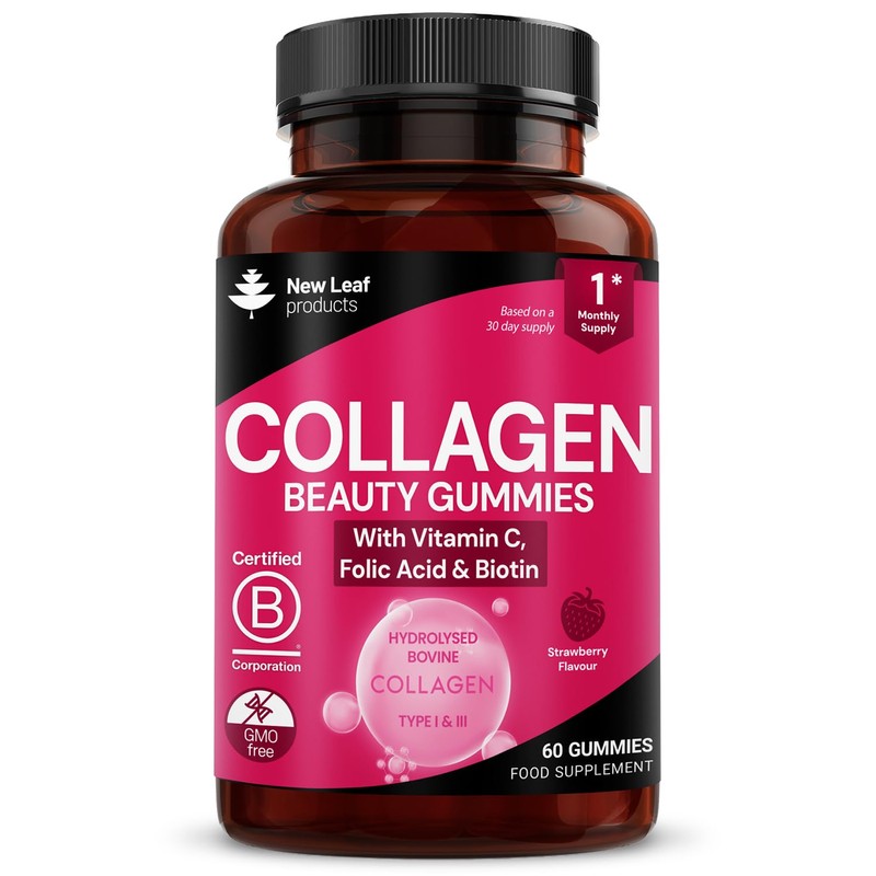 NEW LEAF PRODUCTS Collagen Gummies - High Strength Type l