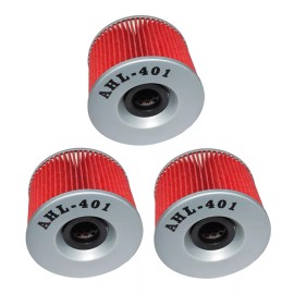 AHL 3Pack Oil Filter For 1996-2007 Kawasaki EX250 Ninja 250R 250 EX250F Repl HF401