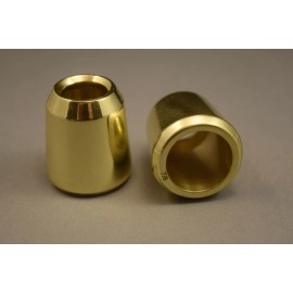 Pair of Solid Brass Candle Followers 7/8". Brand New Burners, Toppers (2 pieces)