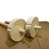 2 Pieces DIY Drop Spindle Top Wheel Yarn Spinner Hand