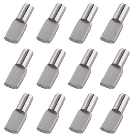 5mm Shelf Pegs Pins,36 Pieces Cabinet Furniture Spoon Shape Support Pegs for Shelves Nickel Plated