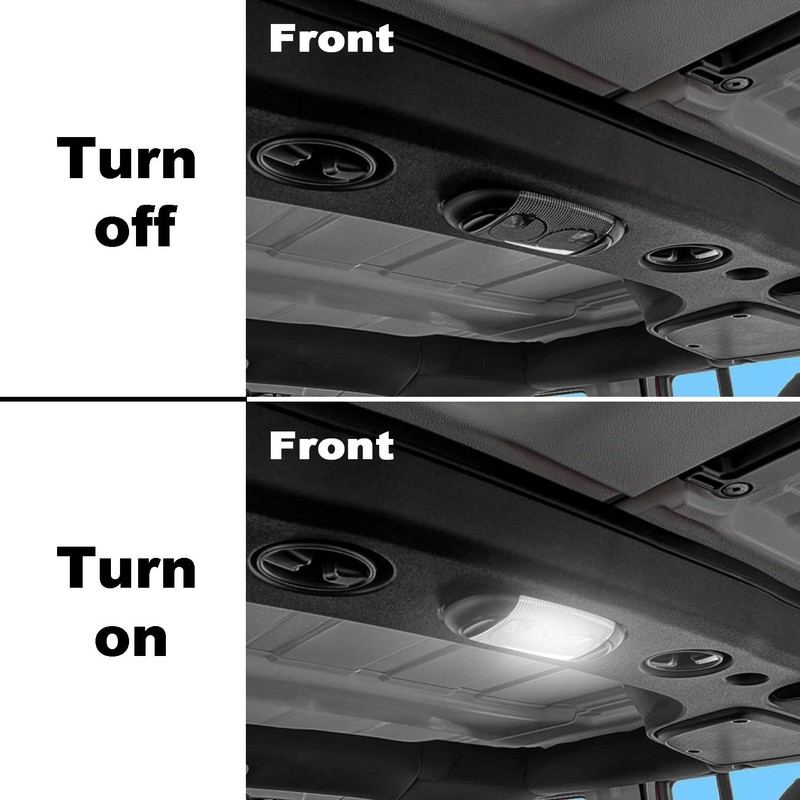 u-Box Wrangler Interior Light Bulbs Bright White Interior LED Dome