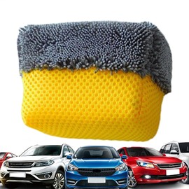 Car Sponges for Washing, Water Absorbent Car Wash Pad Dusting Sponge, Multipurpose Interior Scrub Pad Car Cleaning Supplies for Car Cleaning