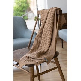 Disana Honeycomb Knit Blanket, 100% Organic Merino Wool GOTS, IVN Best | Cuddly Soft Blanket with Honeycomb Pattern | Newborn Baby Toddler Child Unisex | Made in Germany | Cassis