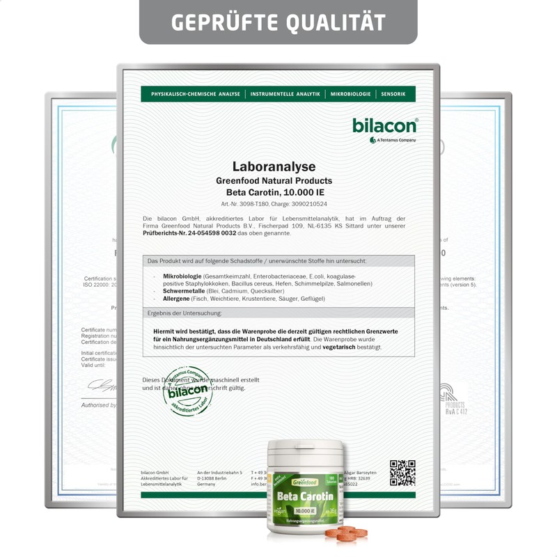Beta Carotene, 10,000 IU, Vegan Hochdosiert Tablets Vitamin A (Eyes,