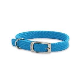 Ancol Made From Softweave Dog Collar in Blue - Soft Touch Comfortable Buckle Pet Leash - Puppy Neckband Accessory - Size 2