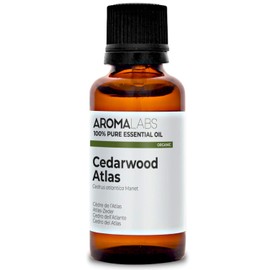 Organic Cedarwood Essential Oil (30ml) - 100% Pure, Ecocert Certified Organic - Best Therapeutic Grade Essential Oil