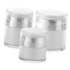 WOONEKY 3pcs Portable Cosmetic Sample Boxes Cream Bottles for Travel
