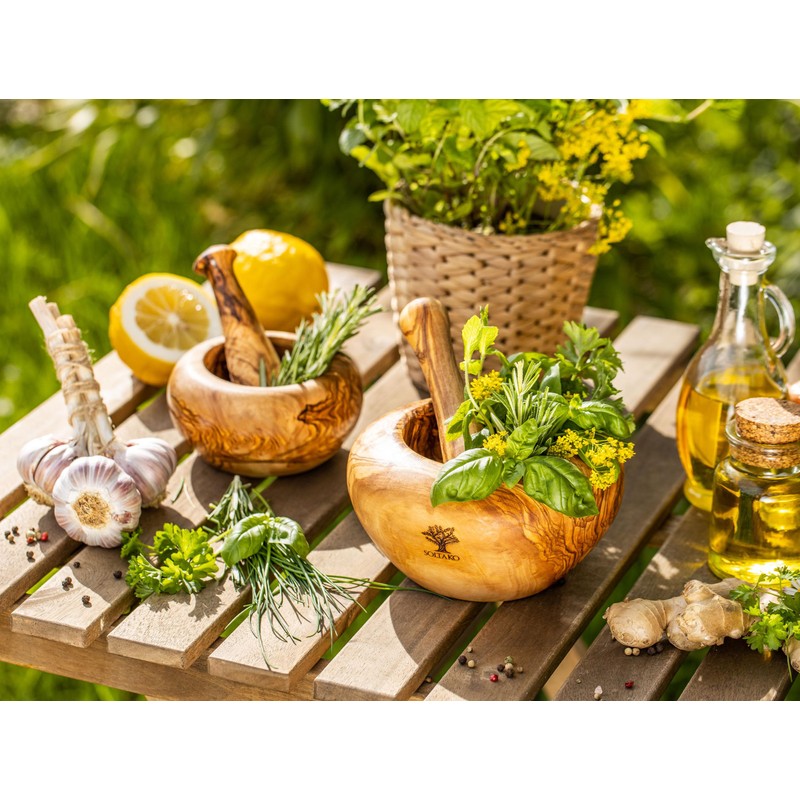SOLTAKO The Sicilian Mortar and Pestle Set 12 cm