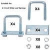 MYZHRE 4 Pack Leaf Spring Clamp Kit, 2-5/8 inch Width
