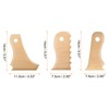 sourcing map 3pcs Pottery Ribs Trimming Tools Beech Pottery Profile