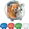 Large Transparent Plastic Piggy Bank Gift Idea Saving Money Box