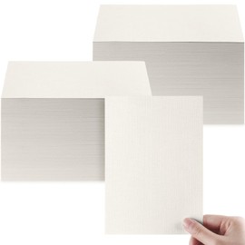 Geosar Linen Cardstock 5 x 7 Invitation Cardstock Heavy Weight Printer Paper 92lb 250GSM Index Cards for Printer Cover Postcards Blank Flash Note Greeting(300 Sheets)