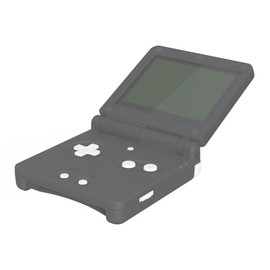 eXtremeRate White Custom Full Set Buttons for Gameboy Advance SP, Replacement A B L R Button Power On Off Volume Button D-pad Key for GBA SP Console - Console NOT Included