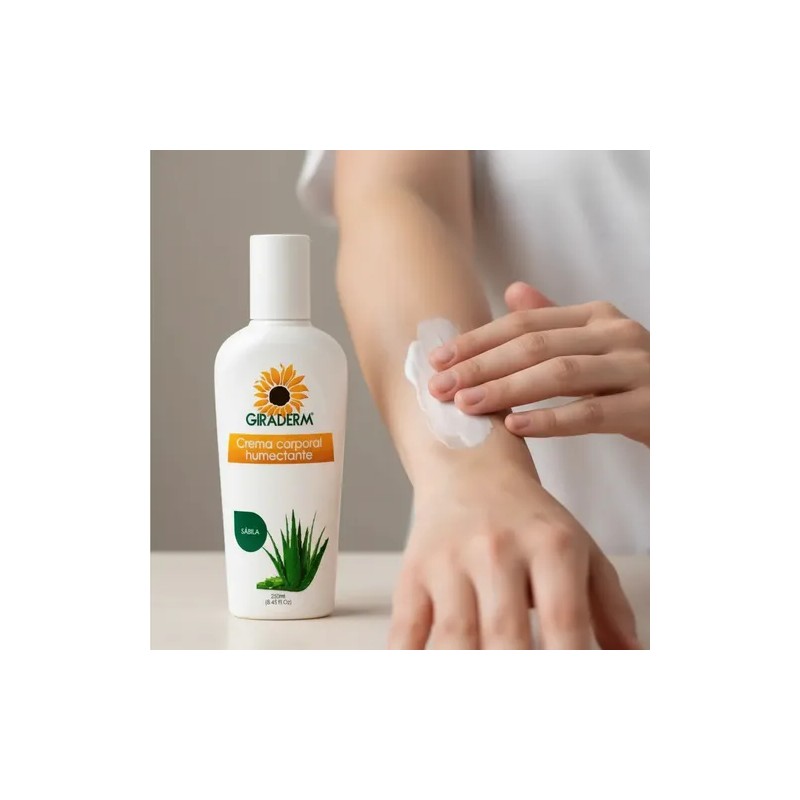 Crema Corporal Con Sábila Natural Premium 250 Ml