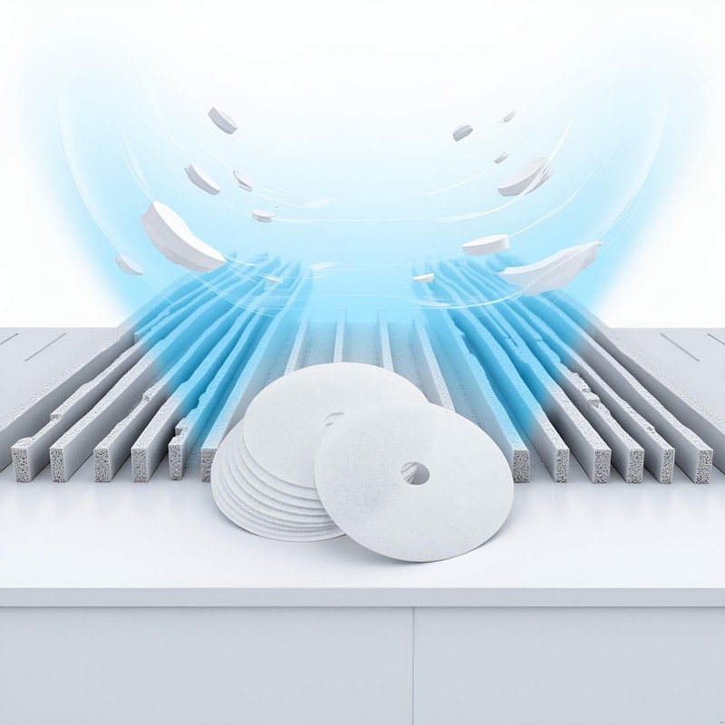 10 Pcs Universal Dryer Exhaust Filter Replacement Kit - White