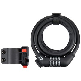 FORCE 80018 4-Digit Dial Lock with Bracket, Black