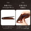 Mura Men's Bifold Wallet, Genuine Leather, Thin Coin Purse, Cordovan