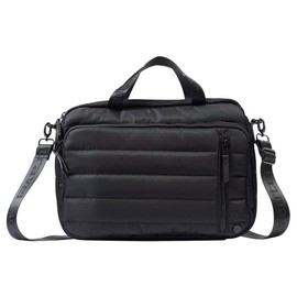 Samantha Brown Quilted Small Laptop/Tablet Crossbody Bag (Black)