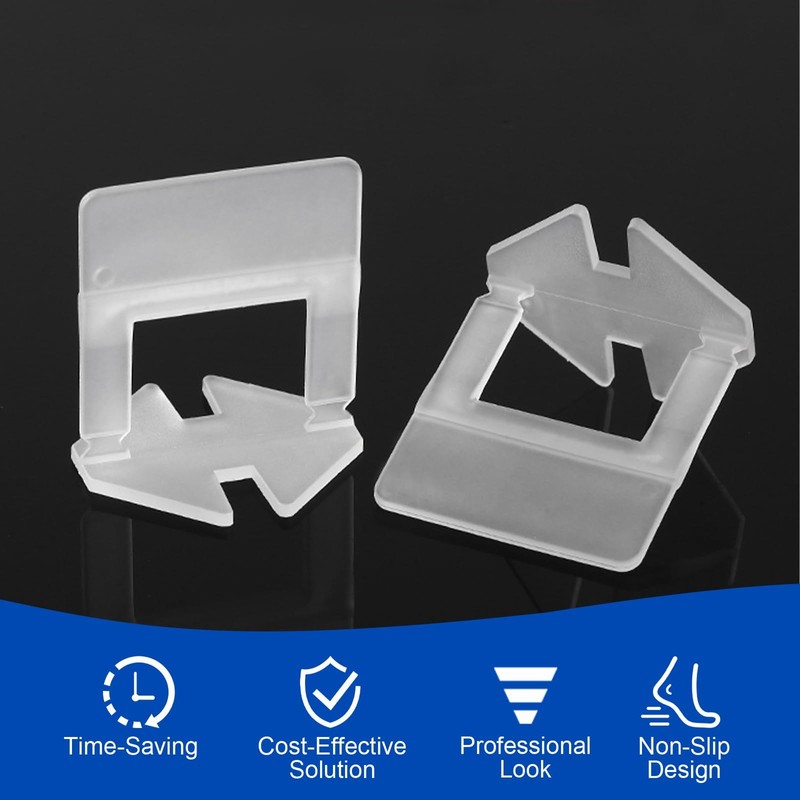 DGSL Tile Leveling System, 4650-Piece 1/8" Tile Spacers Clips Tile