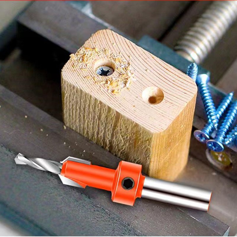 Countersink Drill Bit, 5 Countersink Drill Bit Sets with 5