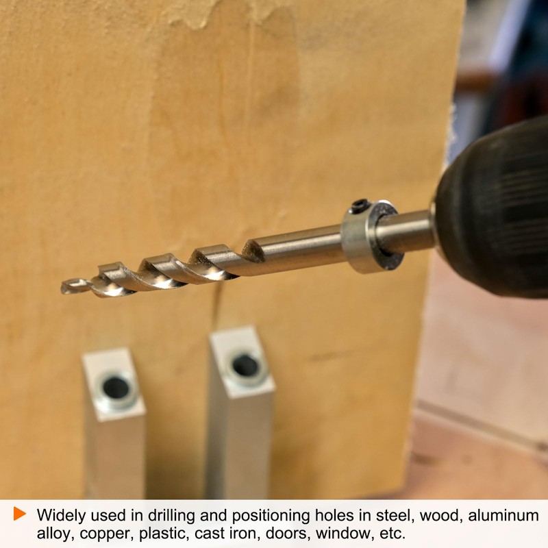 sourcing map Pocket Hole Drill Bit 23/64" Dia 13/64" Tip