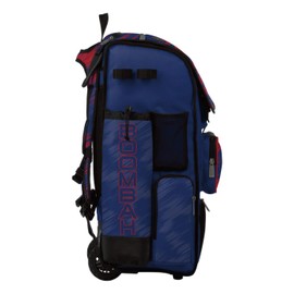 Boombah Superpack Hybrid Rolling Bat Bag - Scratch Royal/Red - Wheeled & Backpack Version