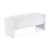 Storage Ottoman Bench,Versatile Boucle Upholstered Ottoman End of Bed Bench