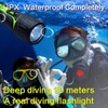 Lychee Diving Flashlight Bright Underwater Waterproof Flashlight//LED Flashlight/for Diving, Outdoor