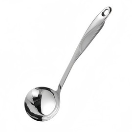 IMEEA 13.4-Inch Soup Ladle Kitchen Ladle SUS304 Stainless Steel Serving Ladle with Long Handle for Cooking Soup Sauce Stew
