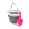 SAMMART 5L Collapsible Plastic Bucket - Foldable Round Tub -