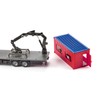 siku 3556, Lorry with Construction Container, 1:50, Metal/Plastic, Blue/Red, Incl.