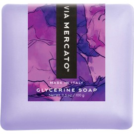 Via Mercato Bella Collection, Hydrates & Invigorates, Glycerin Soap, 100 Gram, No. 3 - Black Currant & Orange Blossoms