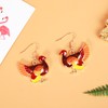 Thanksgiving Turkey Earrings for Women Fall Maple Leaf Chicken Earrings