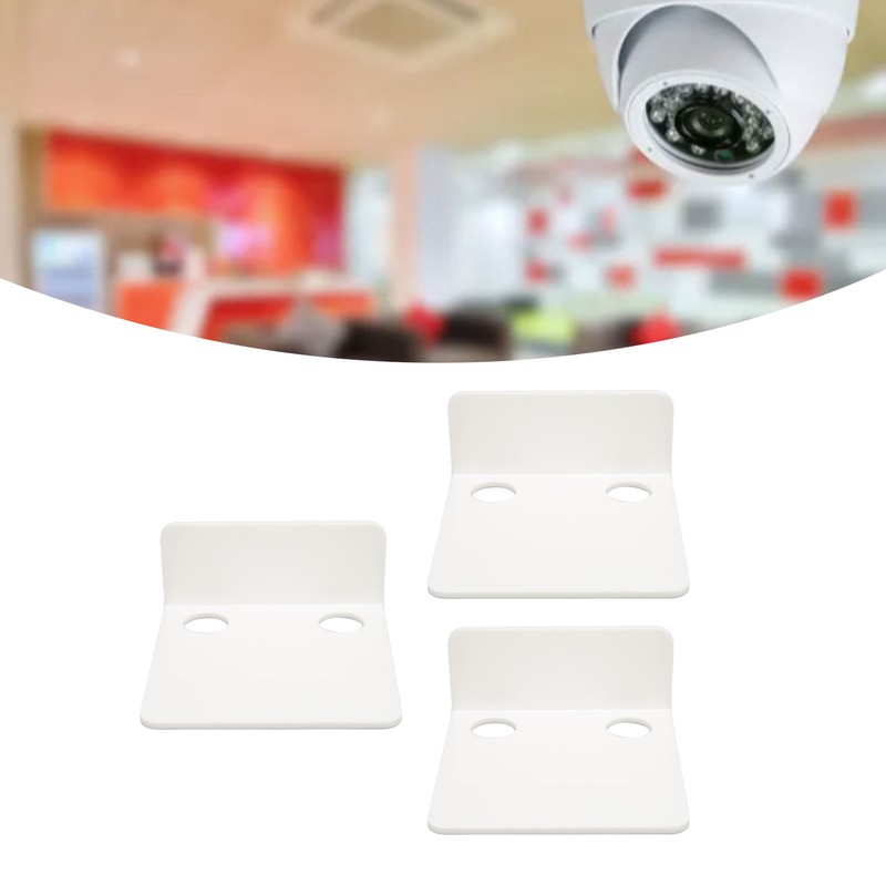 3 PCS Small Security Cameras Wall Shelf with 6 Cable