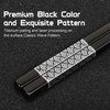 TIICOO Metal Chopsticks Reusable 2 Pairs Titanium Stainless Steel Chopsticks