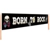 Banner grande Born to Rock | Decoración de fiesta de