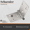 OPIOL QUALITY® Hinge Punched 100 x 40 mm Stainless Steel