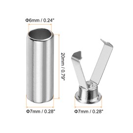 QUARKZMAN Alloy Shoelace Tips, Silver White Cylindrical Shoe Laces Ends, Metal Aglets Replacement Head for Shoelaces, Silver / white