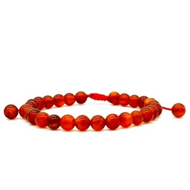 Pulsera Cornalina 100% Natural | Proteccion, Abundancia y Creatividad | (06mm)