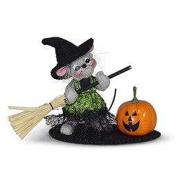 Annalee Spooky Sublime Witch Mouse, 3 inch Collectible Figurine