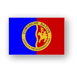 GT Graphics Comanche Flag - 12" Vinyl Sticker Waterproof Decal