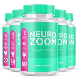 (5 Pack) Neuro Zoom Cognitive Pills, NeuroZoom for Memory Support (300 Capsules)