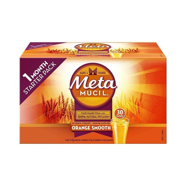 Metamucil Orange Smooth Powder Sachets 30x5.9g