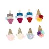 Baluue 8pcs Ice Cream Glitter Hair Clips for Girls Cute