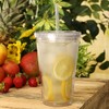 Bar Drinkstuff Double Wall Plastic Cup, 16oz, Pack of 2
