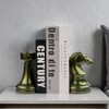 jinhuoba Decorative Bookends Chess Bookends, AENEOUS Heavy Book Ends Supports,