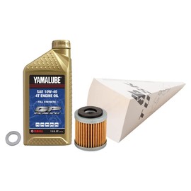 Tusk 4-Stroke Oil Change Kit Yamalube Hi-Perf. Synthetic 10W-40 for Yamaha YZ250F 50th Anniversary Edition 2024