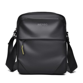 NIERBO Bolso Hombro, Bandolera Casual Cruzado de Nailon Laminado, Bolso Mensajero Impermeable con 4 bolsillos para Negocios y Viajes